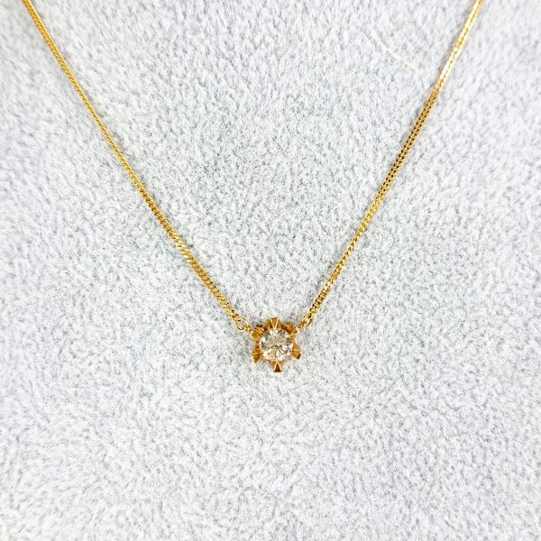 K18 ダイヤモンド(0.50ct)付ネックレス