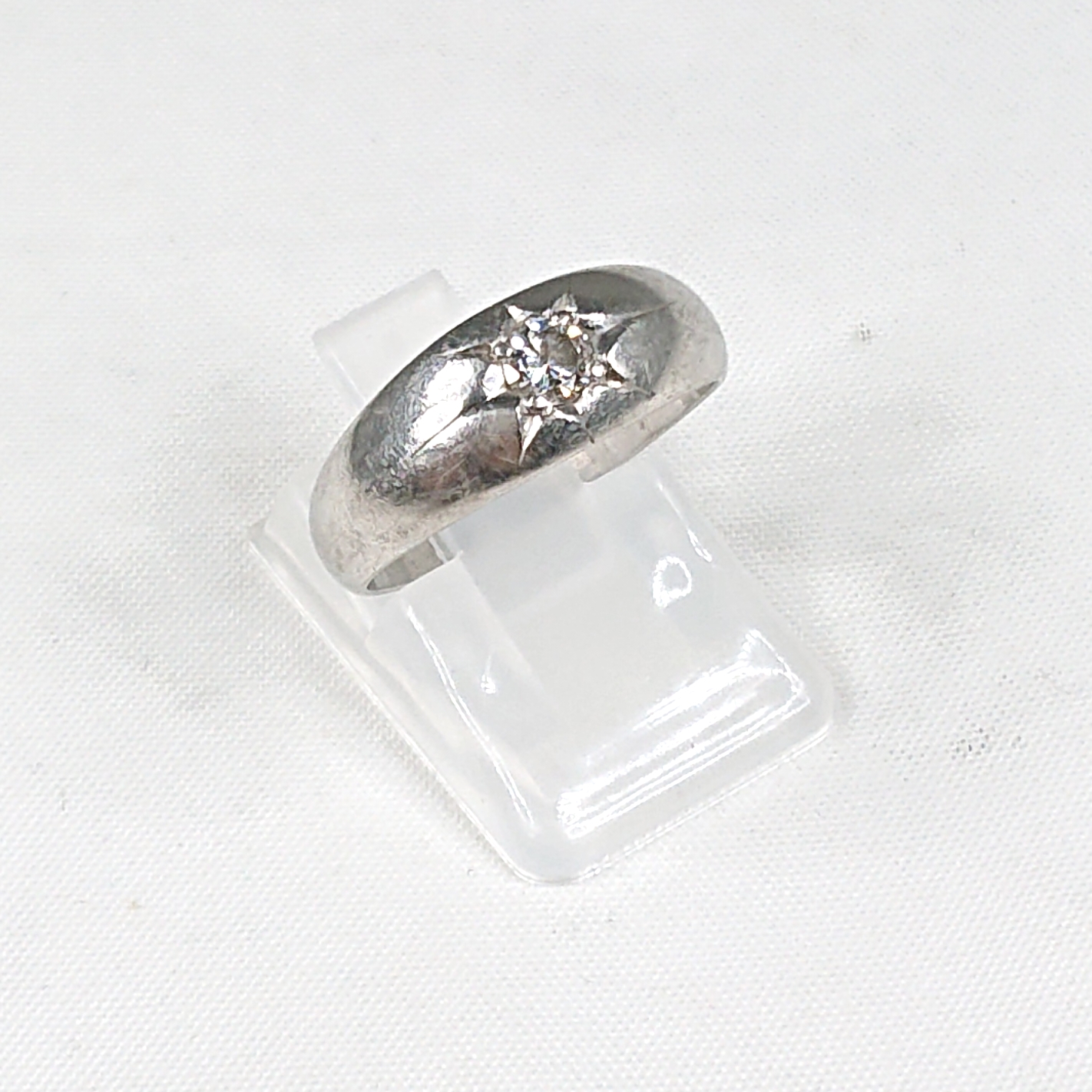 Pt900 ダイヤモンド(0.16ct)付リング