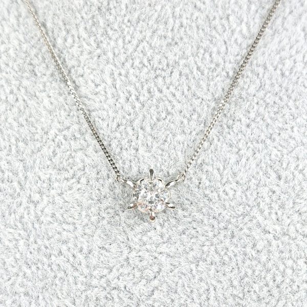 Pt900 ダイヤモンド(1.00ct)付ネックレス