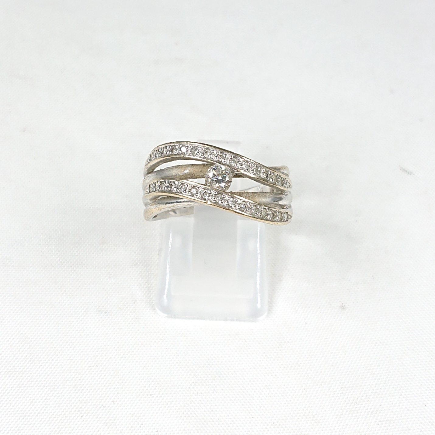 K18WG ダイヤモンド(0.30ct)付リング