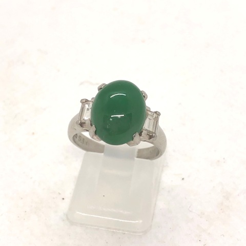 Pt900翡翠リング
