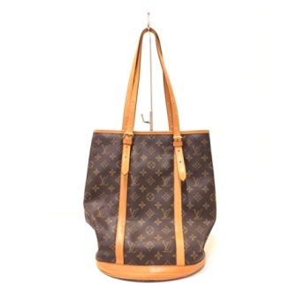 ジャンク品】LOUIS VUITTON モノグラム バケットGM ショルダーバッグ