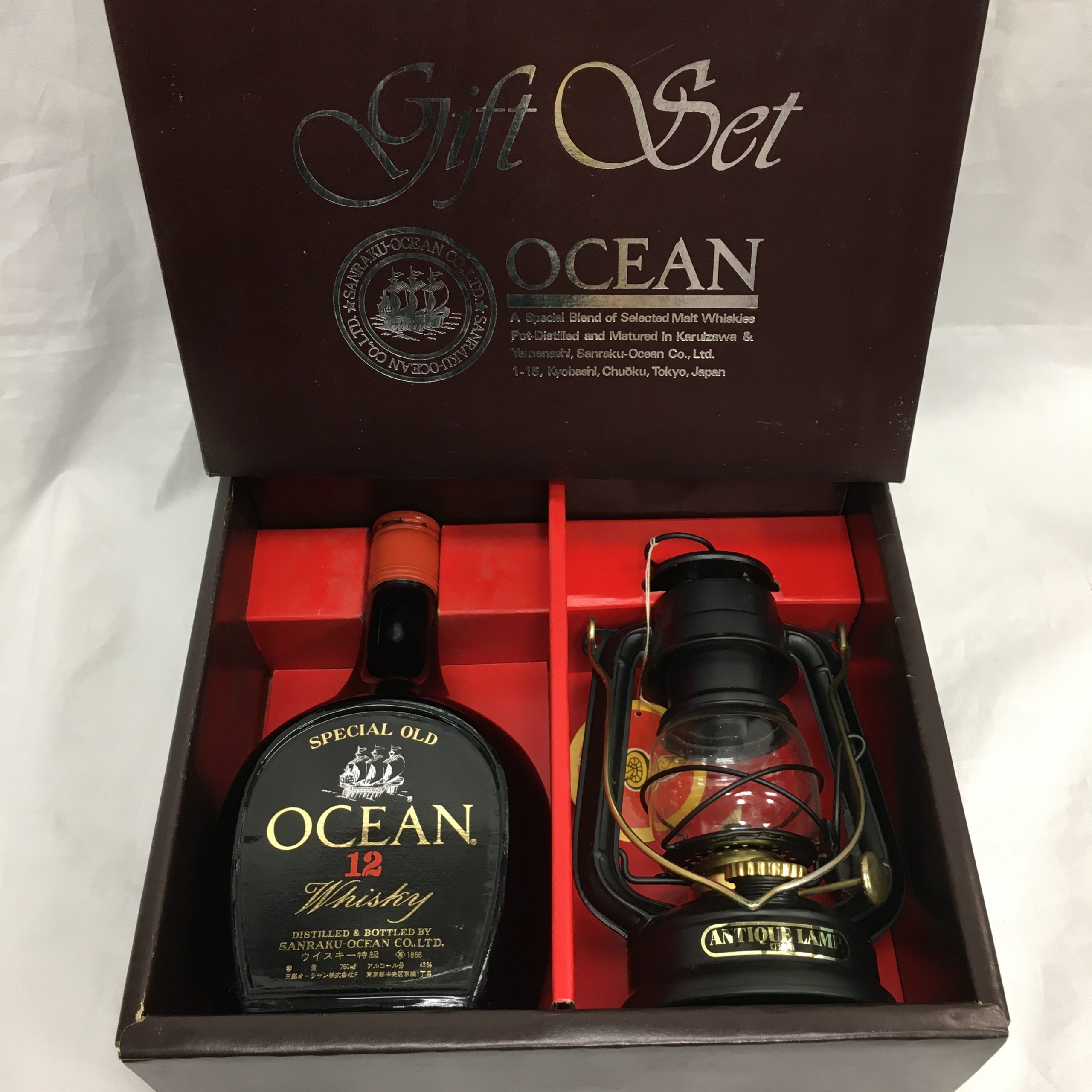 特級 オーシャン スペシャルオールド 12年 OCEAN SPECIAL OLD 12years old Whisky ギフトセット 石油ランタン付き