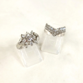 Pt900 ダイヤモンド(計1.72ct)付リングまとめ