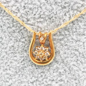 K18 ネックレス（メレダイヤ0.1ct）