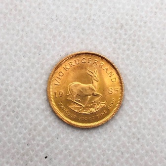 透明なケース入りで5gですクルーガーランド 金貨 1/10oz - 旧貨幣/金貨