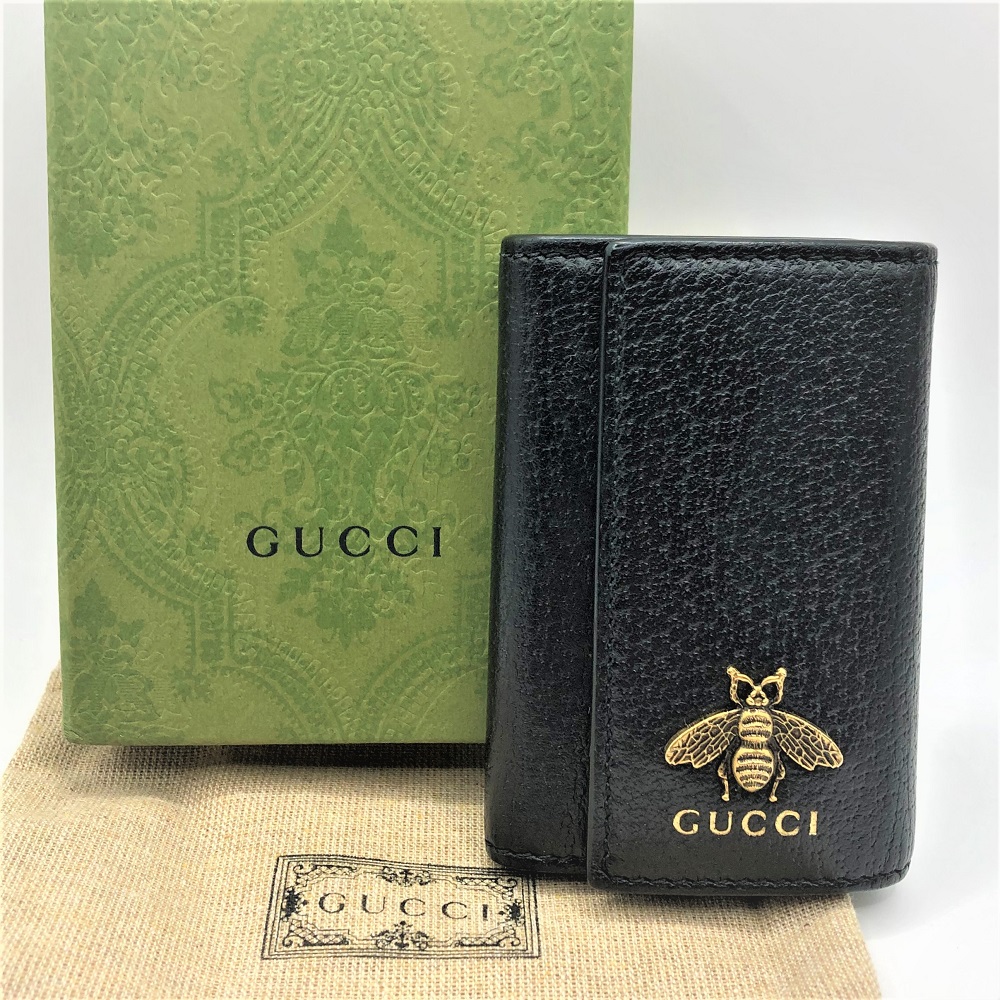 GUCCI グッチ レザー ロゴ金具 シュリーライン 2WAYチェーン