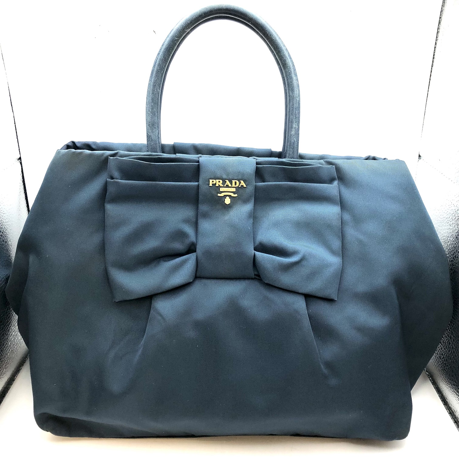 PRADA リボントートバッグ