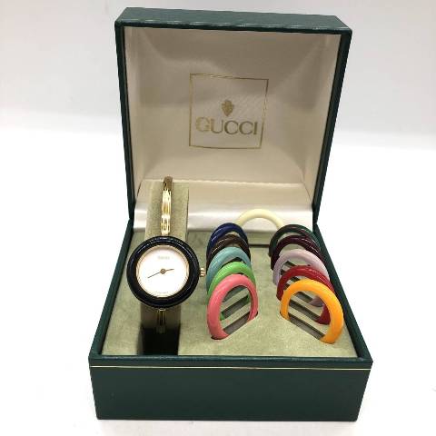 GUCCI 腕時計 1112.2 チェンジベゼル ゴールドカラー