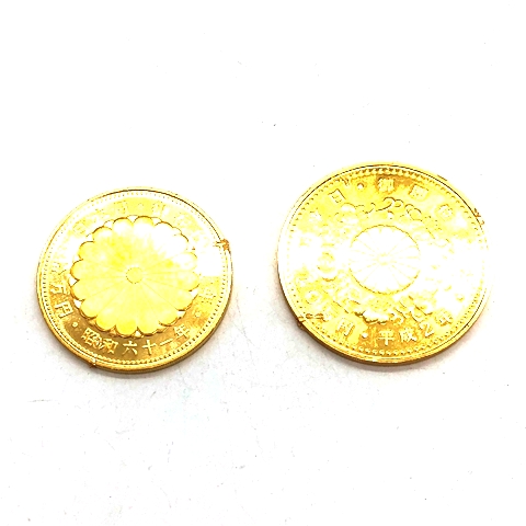 昭和天皇御座位60周年記念10万円金貨他金貨類まとめ