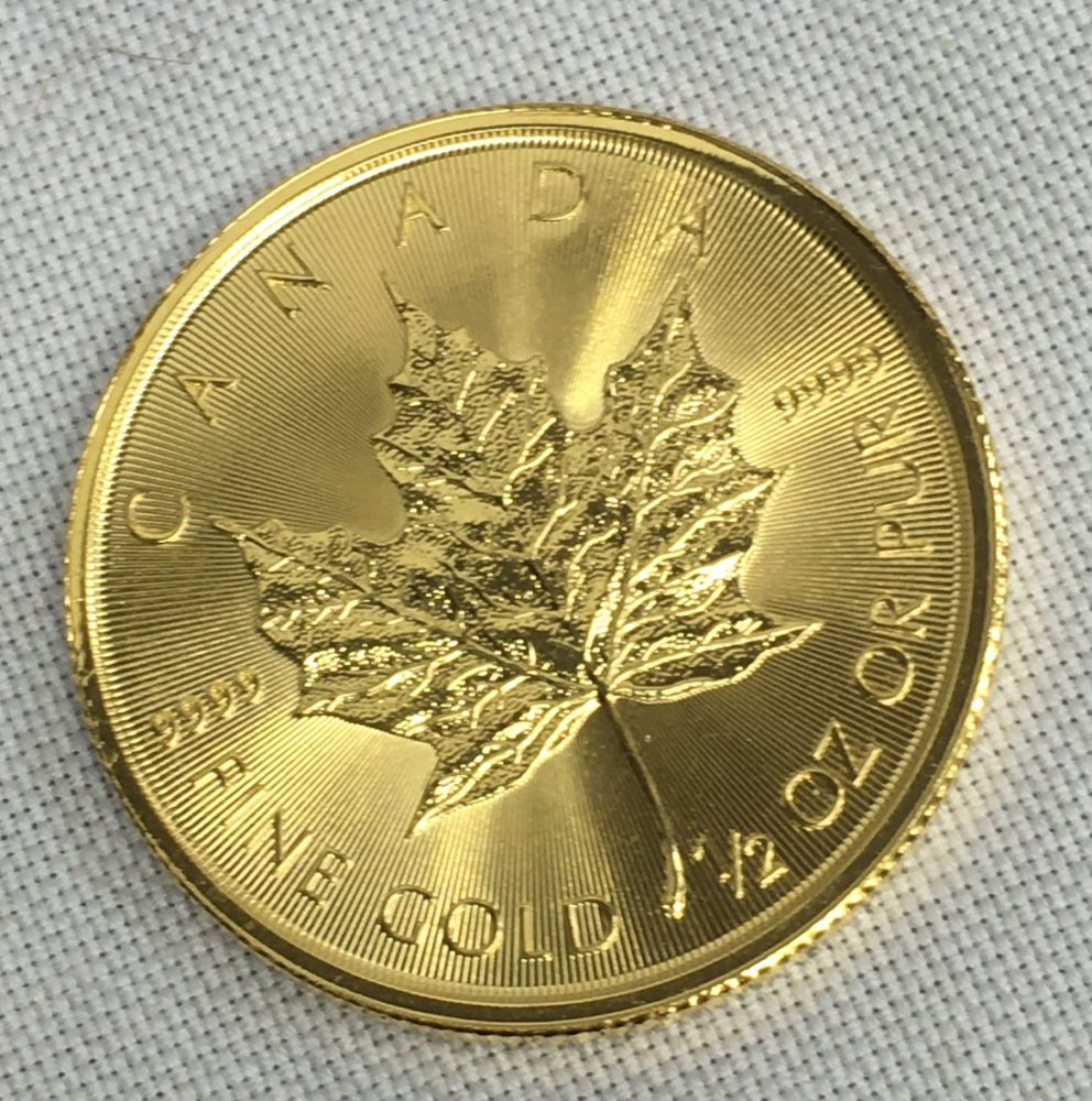 メイプルリーフ金貨1/2オンス