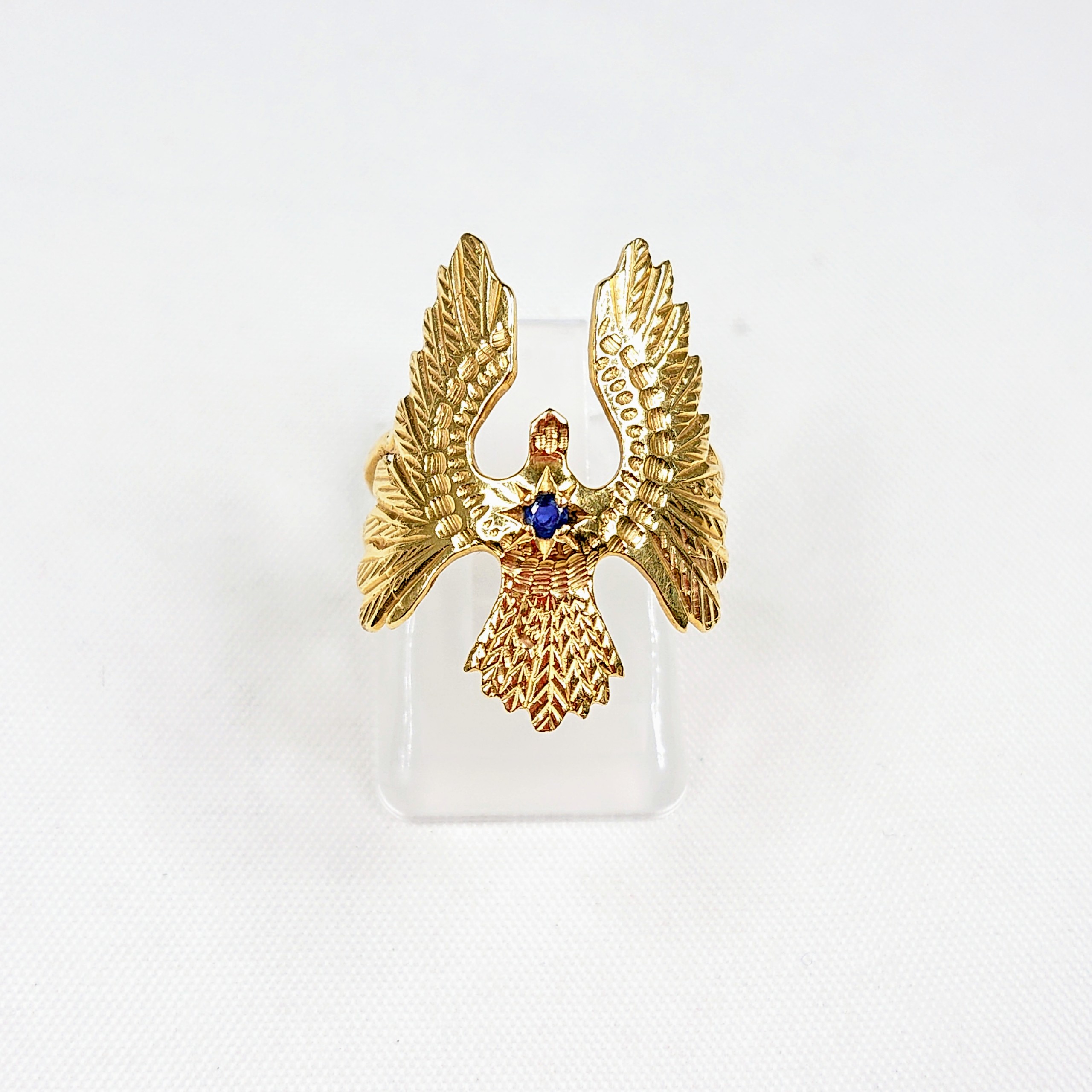 K18 ブルースピネル(0.05ct)付リング