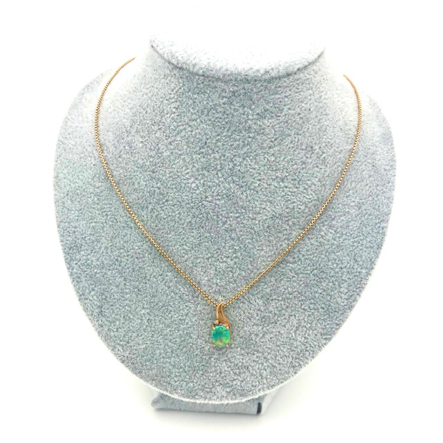 K18 ネックレス（オパール 2ct）