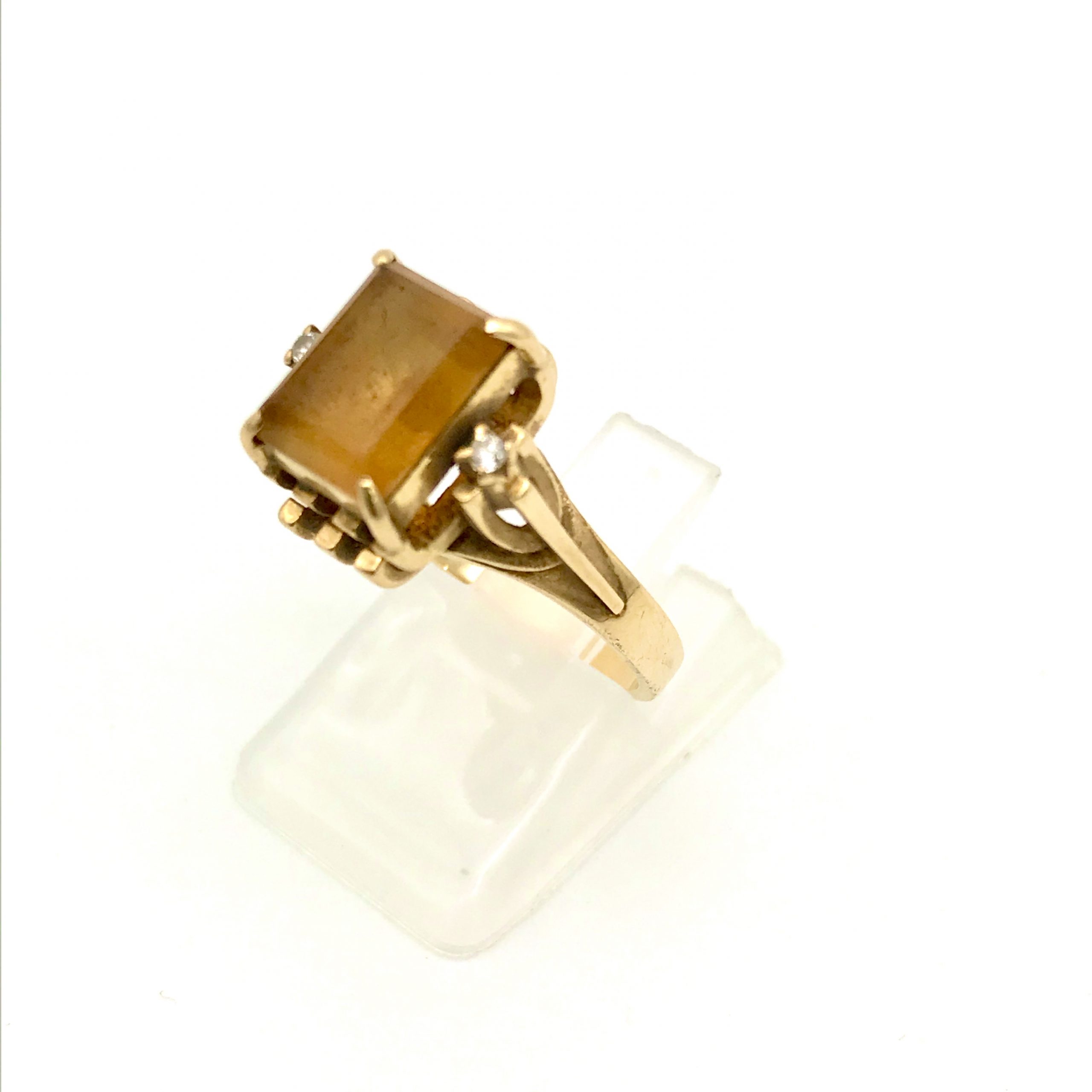 k18リング（スピネル15ct メレダイヤ0.2ct）