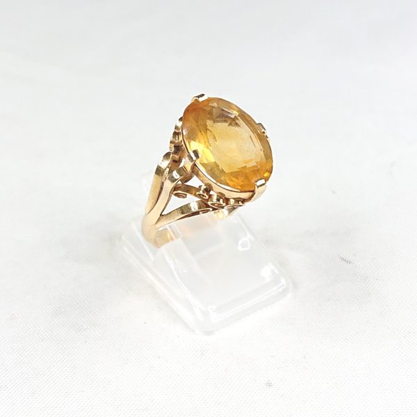 K18 シトリン(10.0ct)付リング