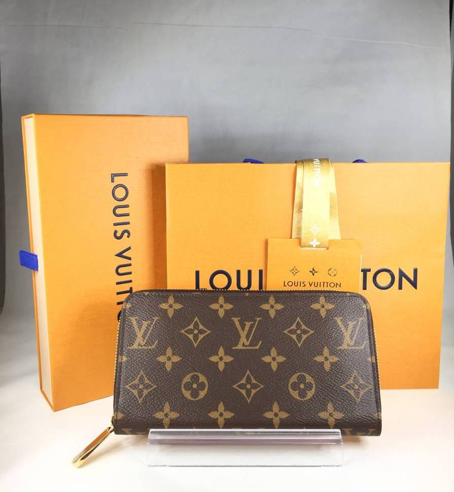 LOUIS VUITTON モノグラム ジッピーウォレット フューシャ長財布