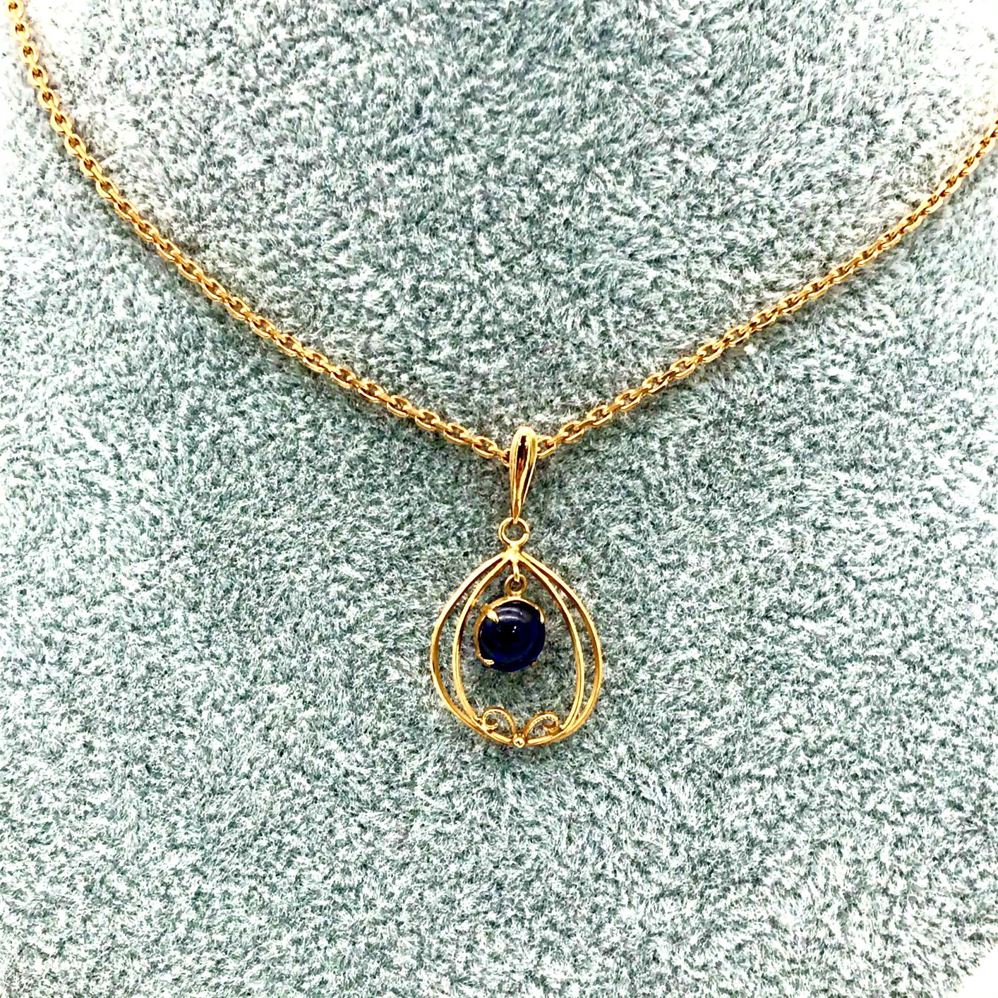 K18 ネックレス（サファイア1.41ct）
