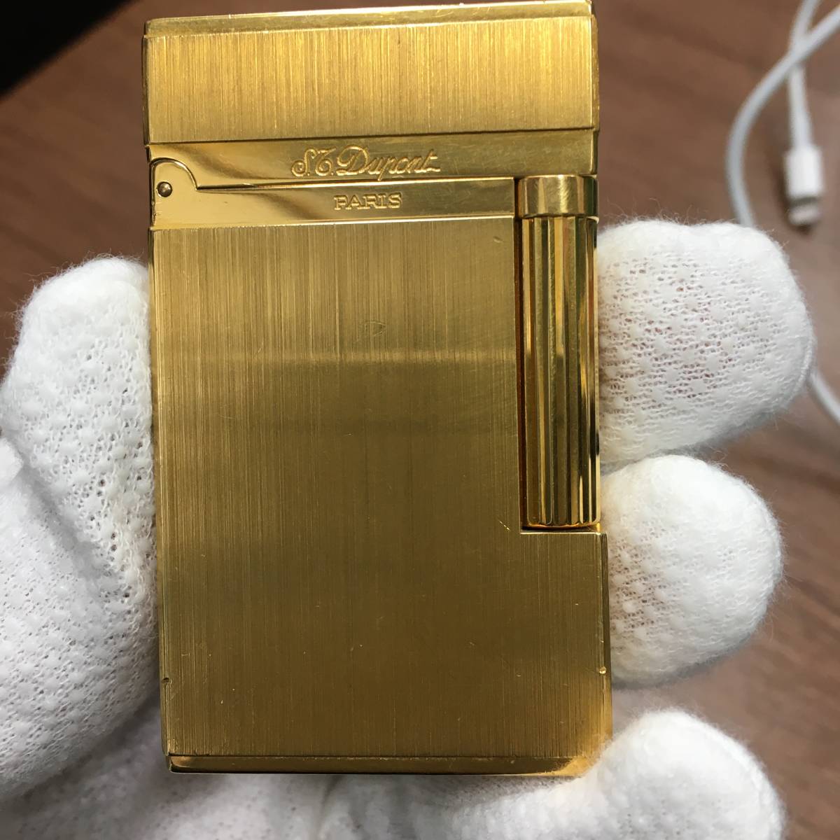 ◆N17510 ST Dupont デュポン ガス ライター 快音 ライン2 ストライプ ピンクゴールド デュポン-ガスライター 買取実績 | 玉光堂
