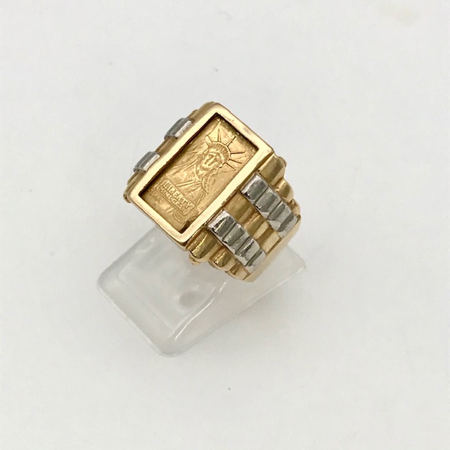 K18 リング（インゴット付き）