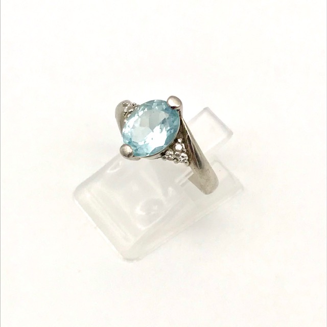 Pt900 リング（アクアマリン1.67ct）