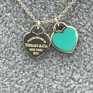 TIFFANY ネックレス ダブルハート
