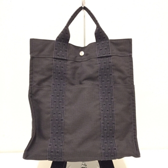 HERMES エールラインアドMM 2WAY バックパック ナイロンキャンバス グレー