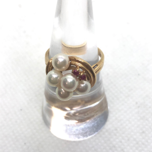 K18リング　パール5ct