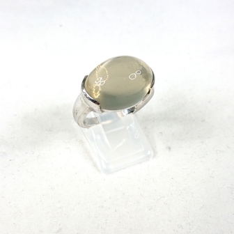 K18WG ムーンストーン(16.01ct)付リング