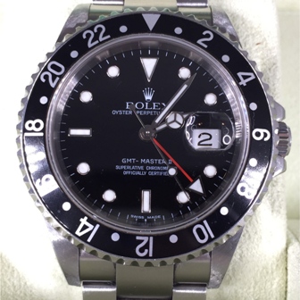 ROLEX GMTマスターⅡ黒文字盤 黒ベゼル 自動巻き