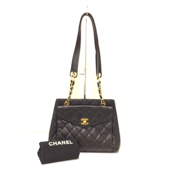CHANEL マトラッセ キャビアスキン トートバッグ