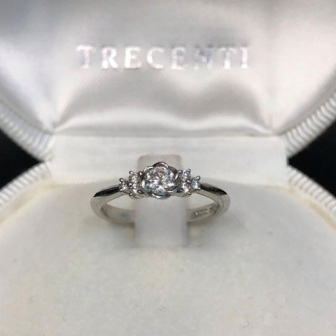 Pt950リング　ダイヤモンド0.15ct