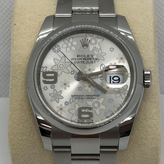 ROLEX デイトジャスト Ref.116200 文字盤フラワーモデル