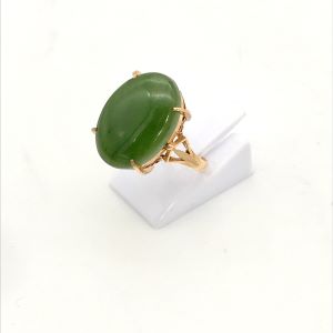 K18 リング（ヒスイ 15ct)