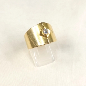 K18 ダイヤモンド(0.22ct)付リング