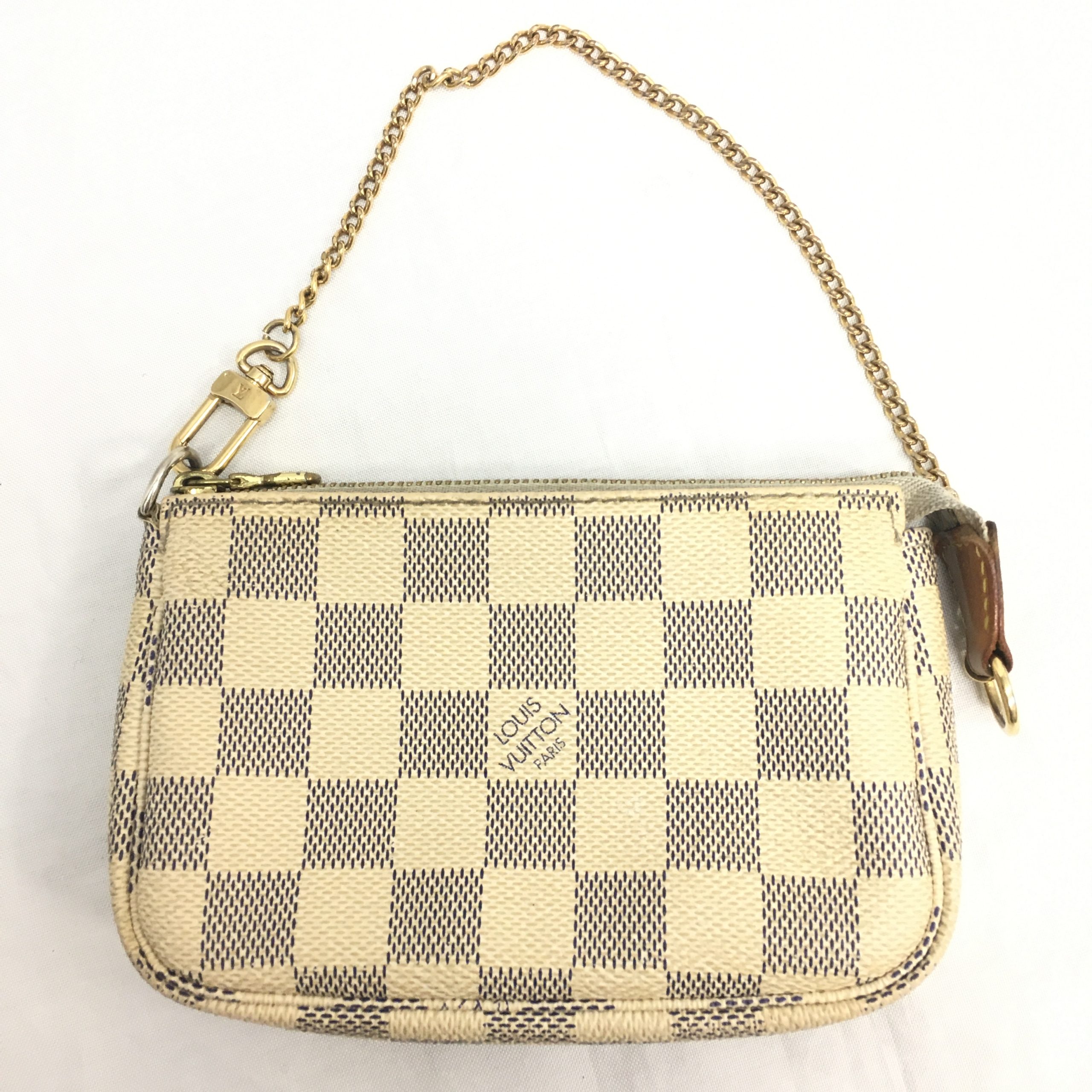 ルイヴィトン ダミエ・アズール ミニポシェット・アクセソワール アクセサリーミニポーチ N58010 LOUIS VUITTON