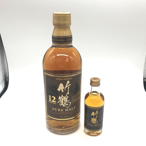ニッカウイスキー、竹鶴12年3本セット50ml 、竹鶴ウイスキー