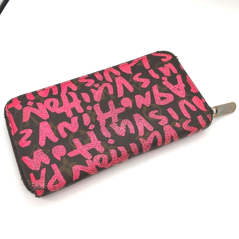 LOUIS VUITTON モノグラムグラフィティ ジッピーウォレットピンク