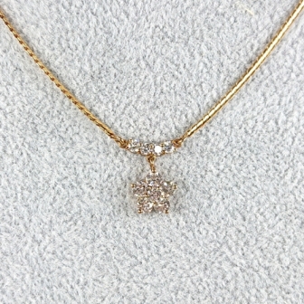 K18 ダイヤモンド(1.02ct)付ネックレス