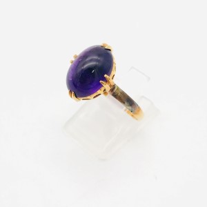 K18 リング（アメジスト8ct）