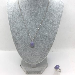 K18 WG　ネックレス リング セット