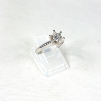 Pt900 ダイヤモンド(0.38ct)付リング