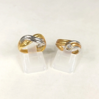 K18/Pt900 リングまとめ