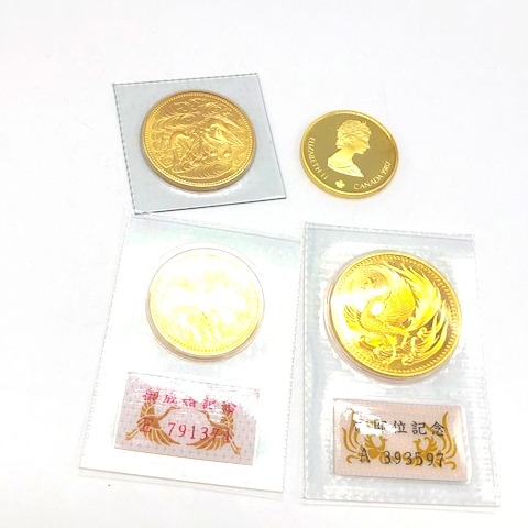 10万円金貨（昭和、平成）5万円金貨、カルガリー五輪1988年記念金貨 100ドル金貨他いろいろおまとめ
