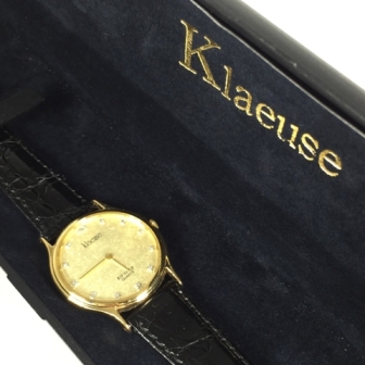 klaeuse KA-503F K18 13Pダイヤ 腕時計