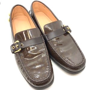 ルイヴィトン モノグラム パテントレザー ドライビングシューズ