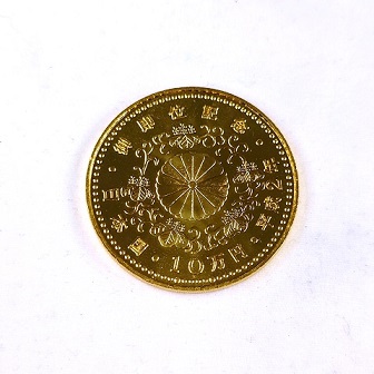 K24 御即位記念 平成2年 10万円金貨