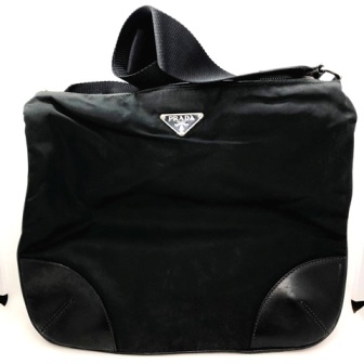 PRADA ポコノ テスートナイロン レザー ショルダーバッグ