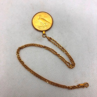 アメリカ１０ドル金貨ネックレス