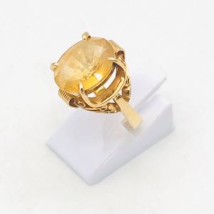 K18 リング （シトリン5.5ct）