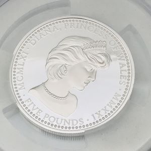 ダイアナ妃 生誕60年 5ポンド2オンス プルーフ銀貨